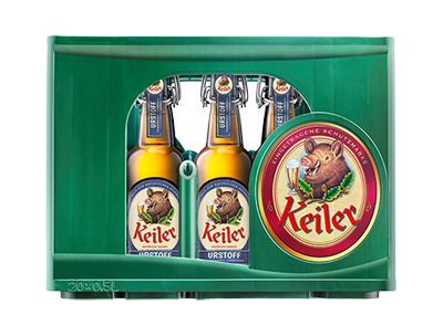 Kasten: 20 × 0,5 l, Bügelverschluss